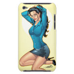 Business Woman Pulling Her Hair Up and Ready to Go iPod Case-Mate Cases
