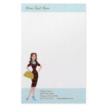 Business Woman stationery