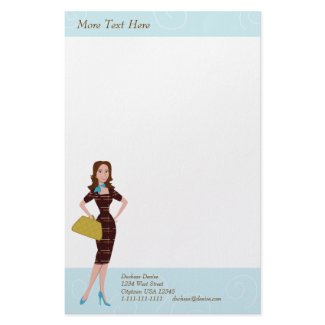 Business Woman stationery