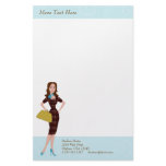 Business Woman Stationery Paper