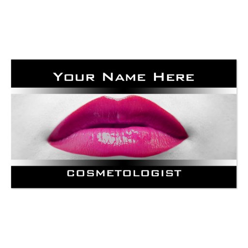 Businesscards For Cosmetologists Business Card Templates (front side)