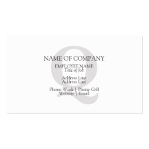 BusinessCards With Monograms  Profile Cards Business Card Templates