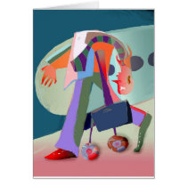 Businessman in the airport cards
