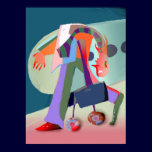 Businessman in the airport posters