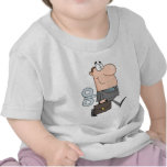 Businessman With Wind-up Key In His Back Tees