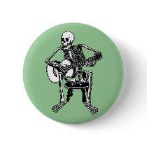Busker Bones Pinback Button