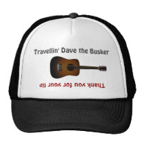 Busker Musicians Guitar Tip Jar Hat at Zazzle
