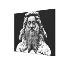 Bust from the Funeral Statue of Jean II de Vienne Canvas Print