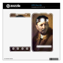 Bust of an old man with a cap by Rembrandt HTC Evo 4G Skins
