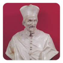 Bust of Cardinal Francesco Barberini Square Stickers