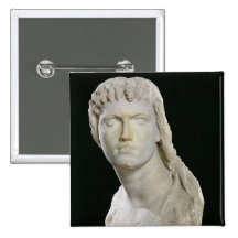 Bust of Cleopatra II or her daughter Pinback Buttons