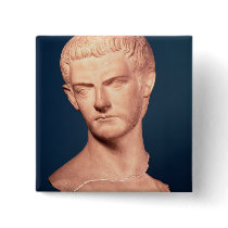 Bust of Emperor Caligula  from Thrace, c.39-40 AD Pinback Buttons