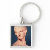 Bust of Emperor Caligula  from Thrace, c.39-40 AD Key Chain