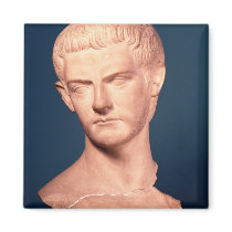 Bust of Emperor Caligula  from Thrace, c.39-40 AD Fridge Magnets