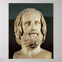 Bust of Euripides Print