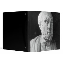 Bust of Hippocrates 3 Ring Binders