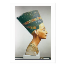 Bust of Queen Nefertiti, side view, from the studi Postcards