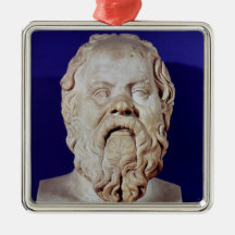 Bust of Socrates Christmas Tree Ornaments