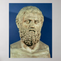 Bust of Sophocles Print