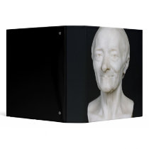 Bust of Voltaire  without his wig, 1778 3 Ring Binder