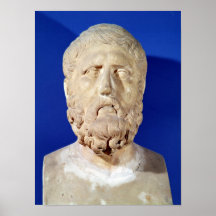 Bust of Zeno of Citium Poster