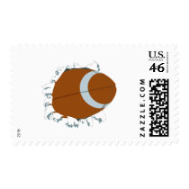 Bust Out Football postage by TorrDenaIndians Bust Out Football postage