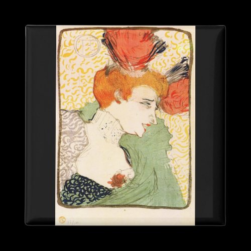Bust portrait by Toulouse-Lautrec Fridge Magnets