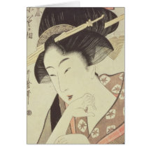 Bust portrait of the heroine Kioto of the Itoya Cards