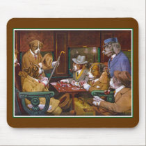 Busted! ("His Station and Four Aces") mousepads