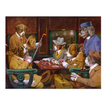 Busted! ("His Station and Four Aces") Post Card