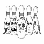 busted up bowling pins greys cut out