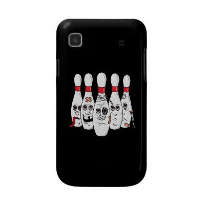 busted up injured bowling pins cartoon samsung galaxy s case Casemate_case