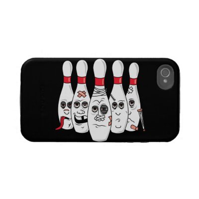 busted up injured bowling pins cartoon iphone 4 tough cover Casemate_case busted up injured bowling pins cartoon iphone 4 tough cover Casemate_case