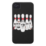 busted up injured bowling pins cartoon iphone 4 case-mate cases