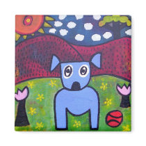 buster and his ball Magnet by Kianmaartgallery buster and his ball Magnet