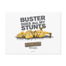 Buster Does all my Stunts Postcard