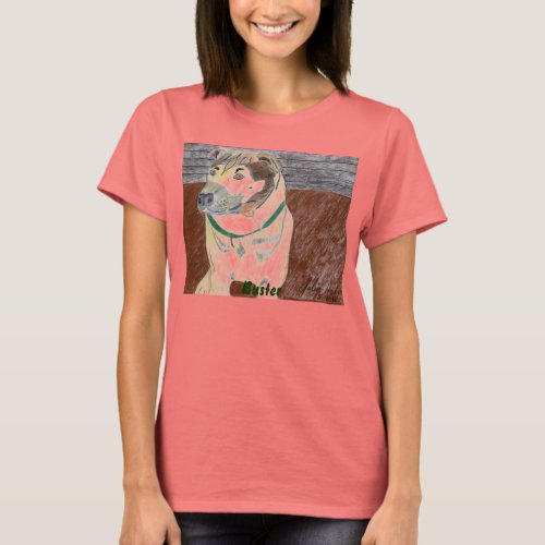 Buster On The Deck T-Shirt by Julia Hanna shirt