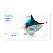 Bustin Out Marlin Card business cards