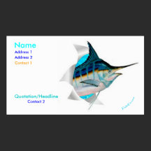 Bustin Out Marlin Card Business Cards