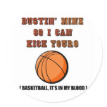 Busting Ass Basketball Stickers