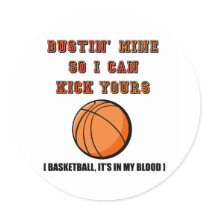Busting Ass Basketball stickers