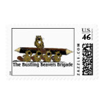 Bustling Bevers Brigade Stamps