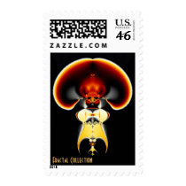 Busty Beast Fractal Postage Stamp by kahmier Busty Beast Fractal Postage Stamp