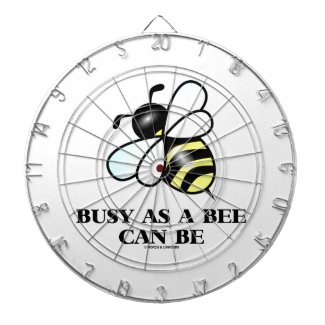 Busy As A Bee Can Be (Bee Drawing) Dartboard With Darts