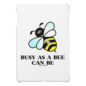 Busy As A Bee Can Be (Bee Drawing) iPad Mini Cases