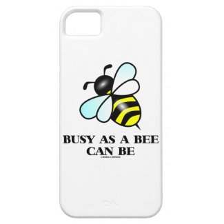 Busy As A Bee Can Be (Bee Drawing) iPhone 5 Case
