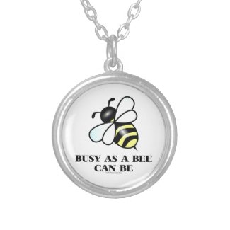 Busy As A Bee Can Be (Bee Drawing) Pendant