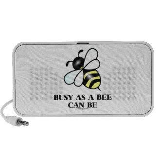 Busy As A Bee Can Be (Bee Drawing) Portable Speakers