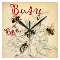 busy as a bee clock wall clocks