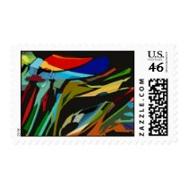 Busy At Starbucks postage stamps